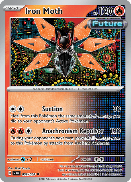 Iron Moth 009/064 Reverse Holofoil/Uncommon