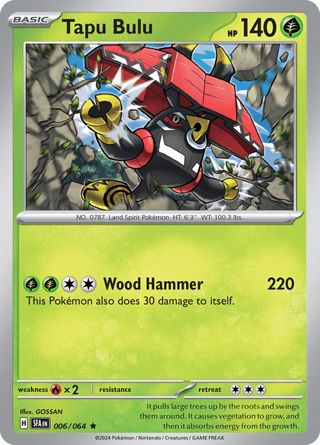 Tapu Bulu 006/064 Holofoil/Rare