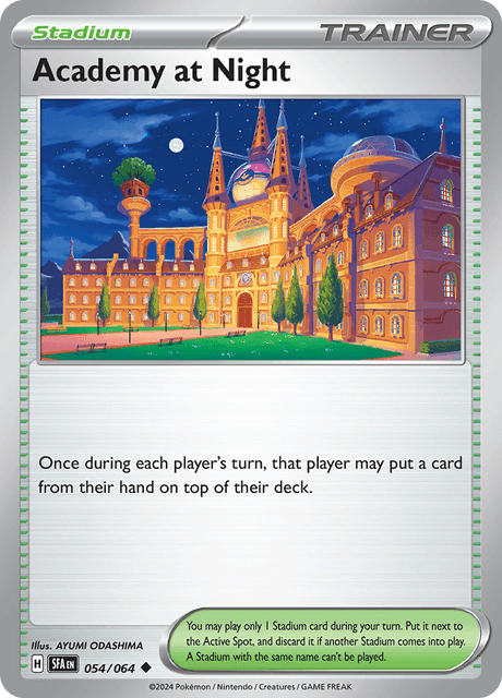 Academy at Night 054/064 Reverse Holofoil/Uncommon