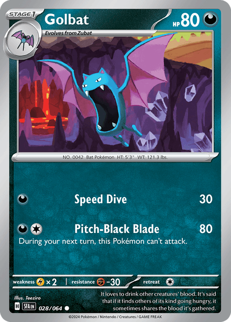 Golbat 028/064 Reverse Holofoil/Common