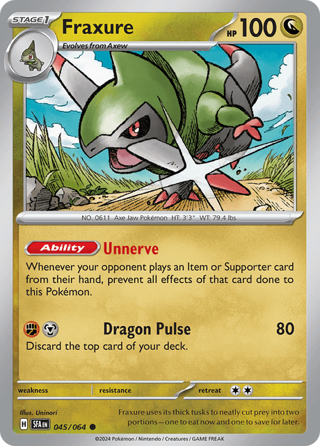 Fraxure 045/064 Reverse Holofoil/Common