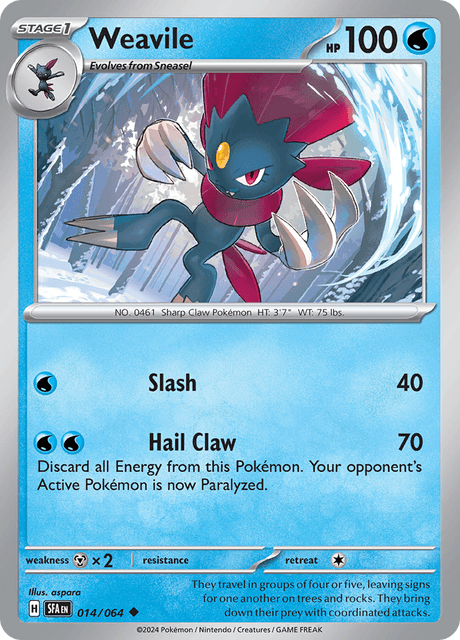 Weavile 014/064 Normal/Uncommon