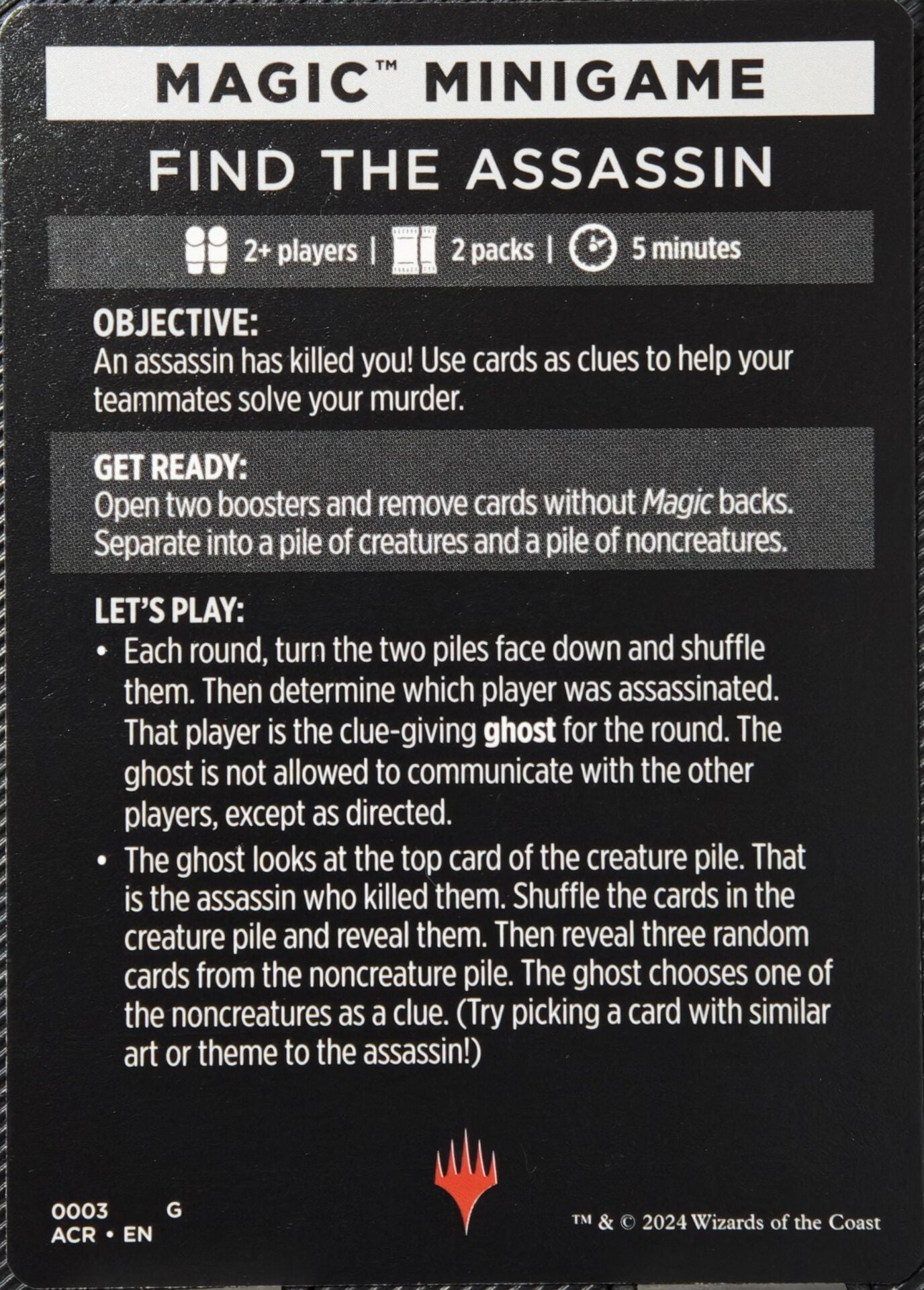 Magic Minigame - Find The Assassin