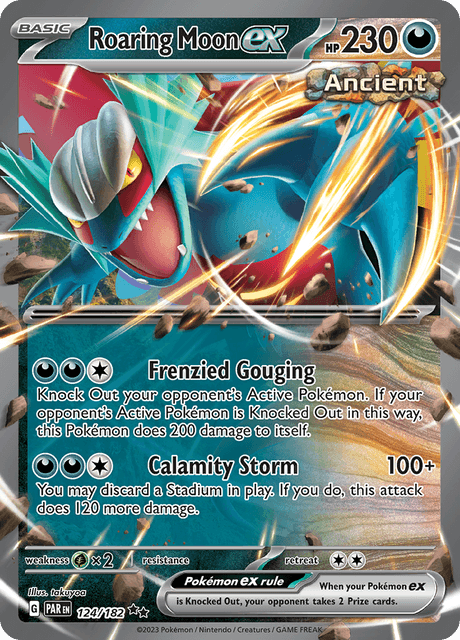 Roaring Moon ex 124/182 Holofoil/Double Rare