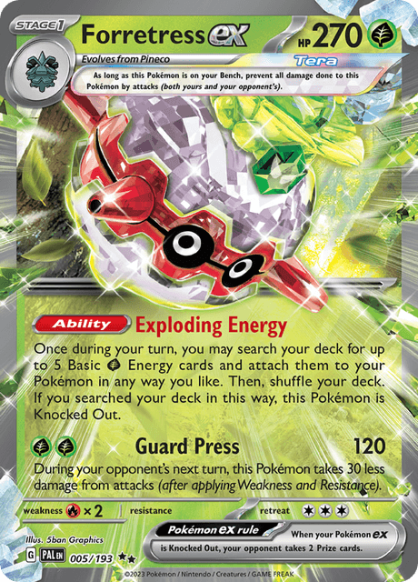 Forretress ex 005/193 Holofoil/Double Rare