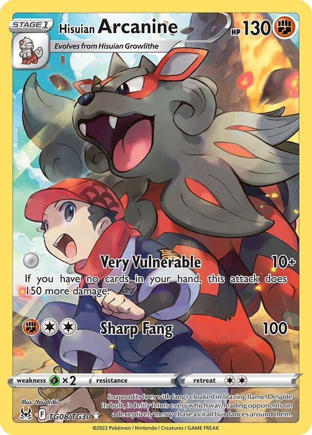 Hisuian Arcanine  TG08/TG30 Ultra Rare