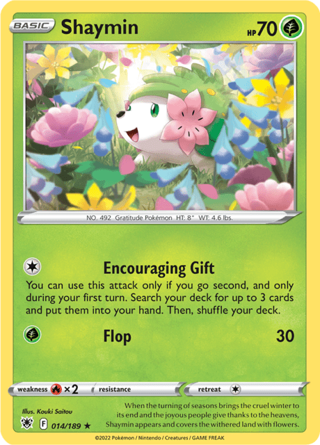 Shaymin 014/189 Reverse Holofoil/Rare