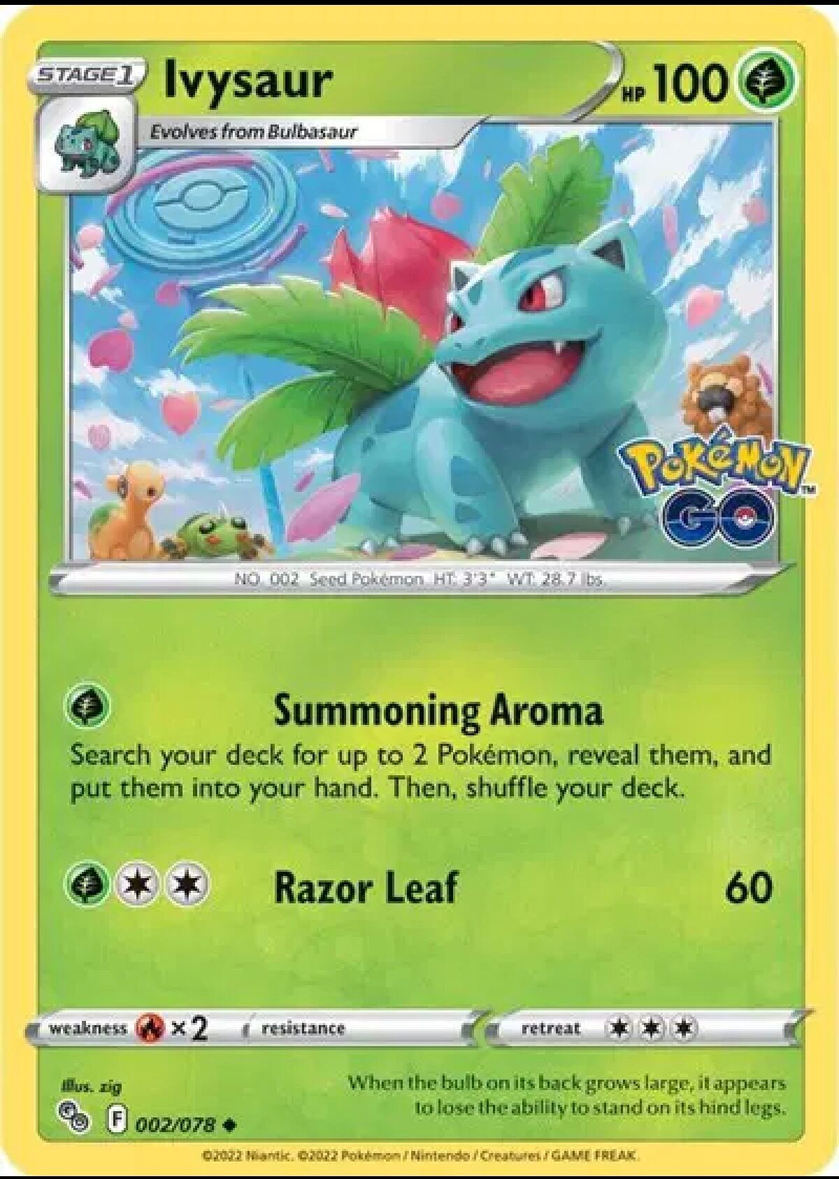 Ivysaur 002/078 Normal/Uncommon
