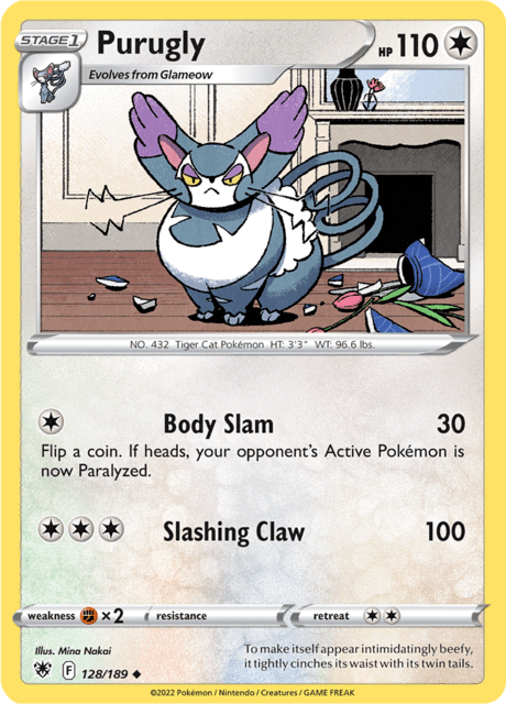 Purugly 128/189 Normal/Uncommon