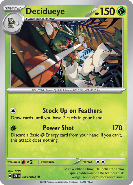 Decidueye 005/064 Normal/Uncommon