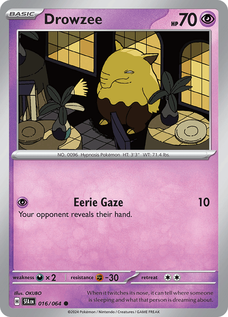 Drowzee 016/064 Reverse Holofoil/Common