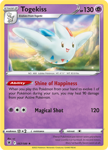 Togekiss 057/189 Holofoil/Rare