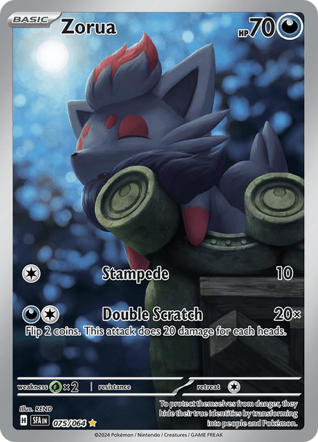 Zorua 075/064 Full Art - Illustration Rare