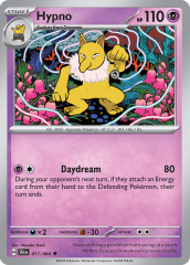 Hypno 017/064 Reverse Holofoil/Uncommon