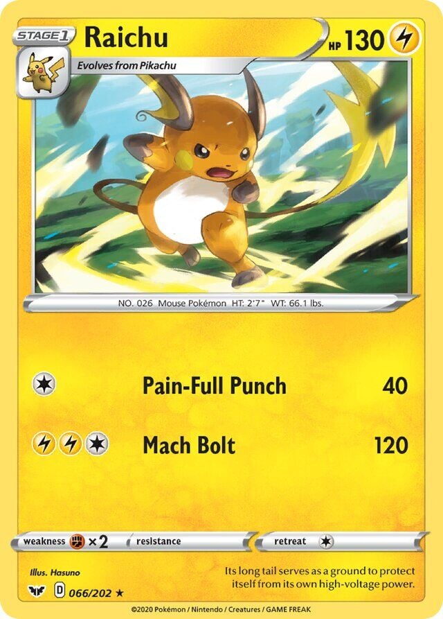 Raichu 066/202 Normal/Rare