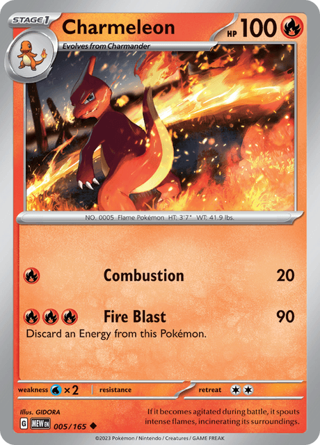 Charmeleon 005/165 Normal/Uncommon