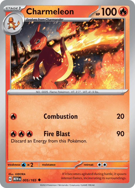 Charmeleon 005/165 Normal/Uncommon