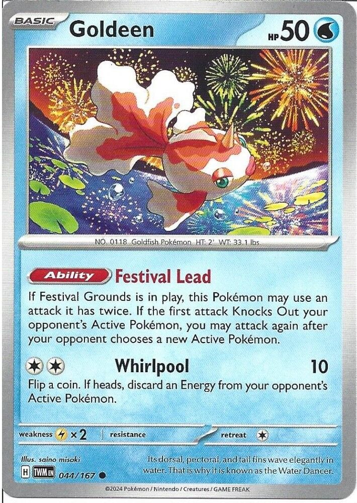 Goldeen 044/167 Reverse Holofoil/Common