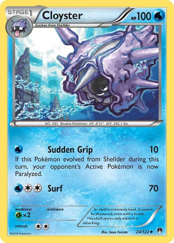 Cloyster 24/122 Normal/Uncommon