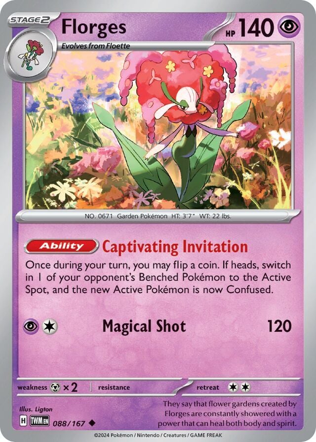 Florges 088/167 Reverse Holofoil/Uncommon