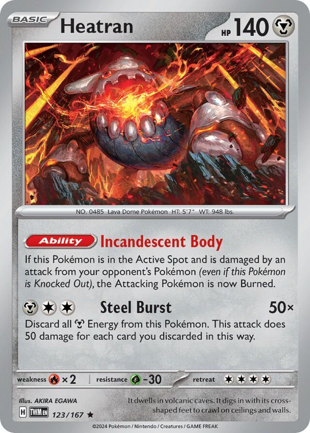 Heatran 123/167 Holofoil/Rare