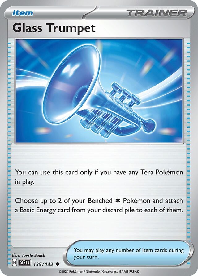 Glass Trumpet 135/142 Reverse Holofoil/Uncommon
