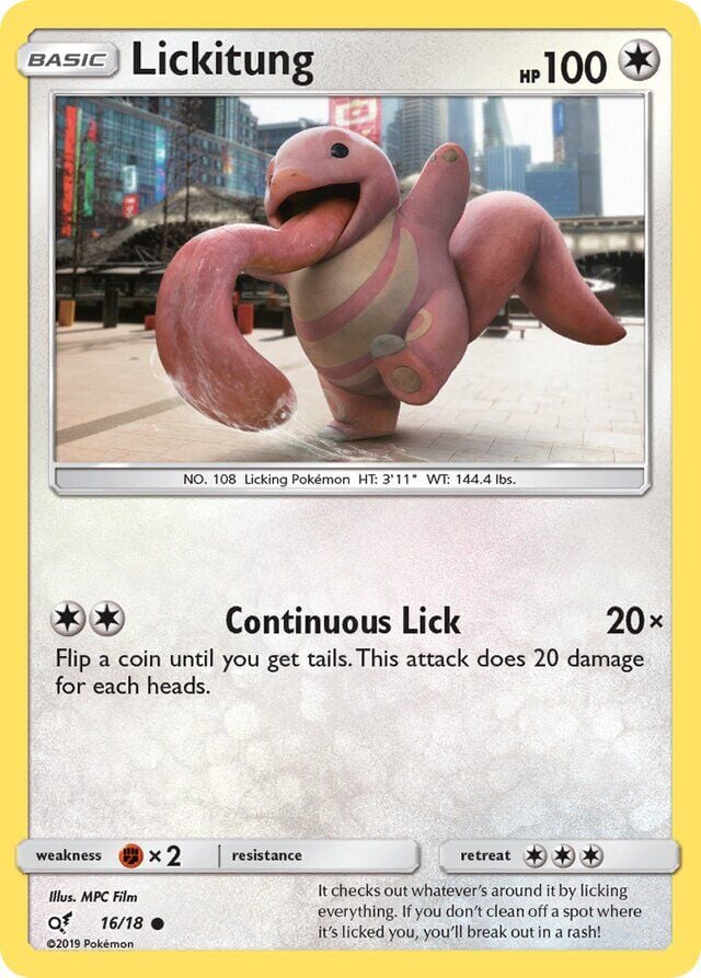 Lickitung 16/18 Holofoil/Common