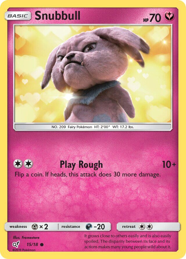 Snubbull 15/18 Holofoil/Common