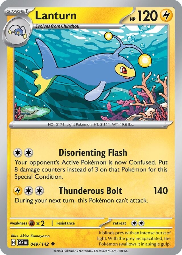 Lanturn 049/142 Reverse Holofoil/Uncommon