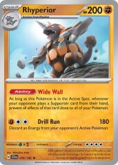 Rhyperior 076/142 Holofoil/Rare