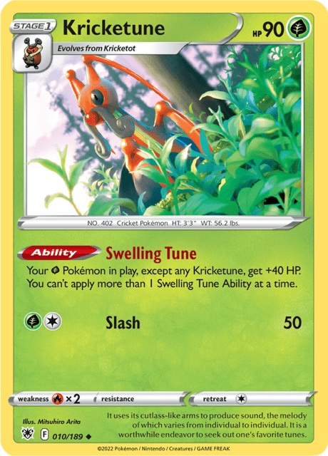 Kricketune 010/189 Normal/Uncommon