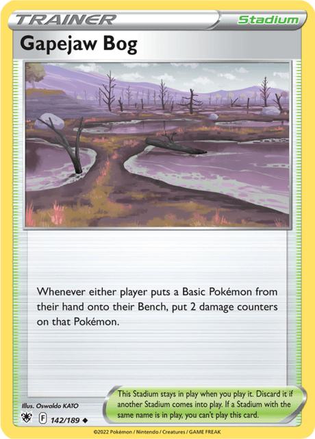 Gapejaw Bog 142/189 Reverse Holofoil/Uncommon
