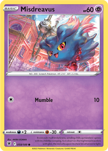 Misdreavus 058/189 Normal/Common