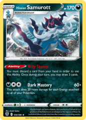 Hisuian Samurott 100/189 Holofoil/Rare