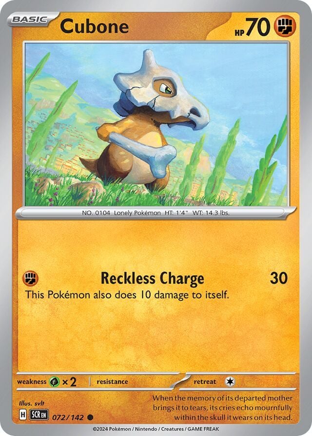 Cubone 072/142 Normal/Common