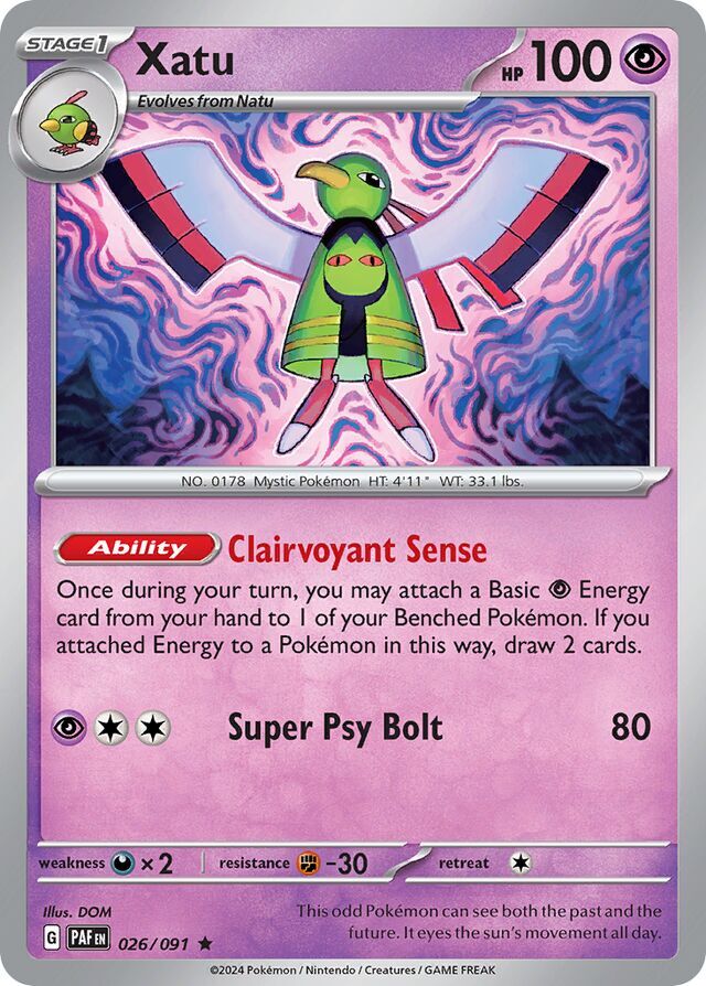 Xatu 026/091 Holofoil/Rare