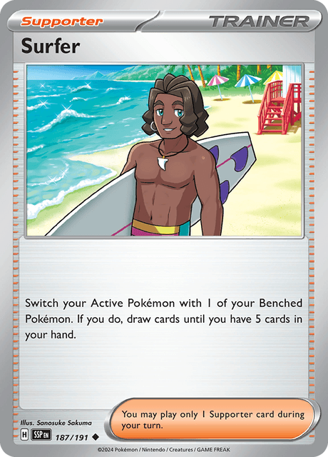 Surfer 187/191 Reverse Holofoil/Uncommon