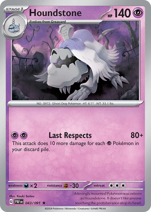 Houndstone 043/091 Holofoil/Rare