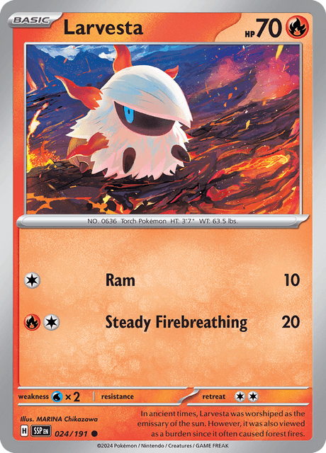 Larvesta 024/191 Reverse Holofoil/Common