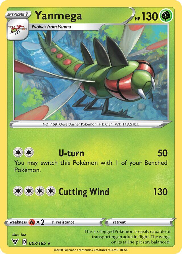 Yanmega 007/185 Normal/Rare