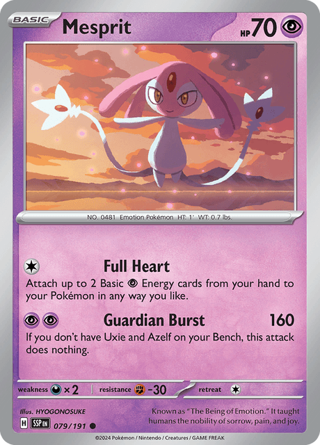 Mesprit 079/191 Reverse Holofoil/Common