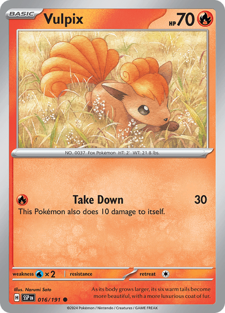 Vulpix 016/191 Reverse Holofoil/Common