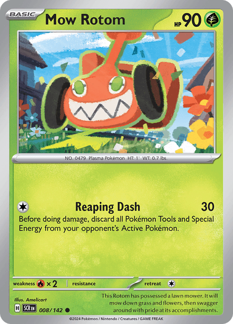 Mow Rotom 008/142 Reverse Holofoil/Common