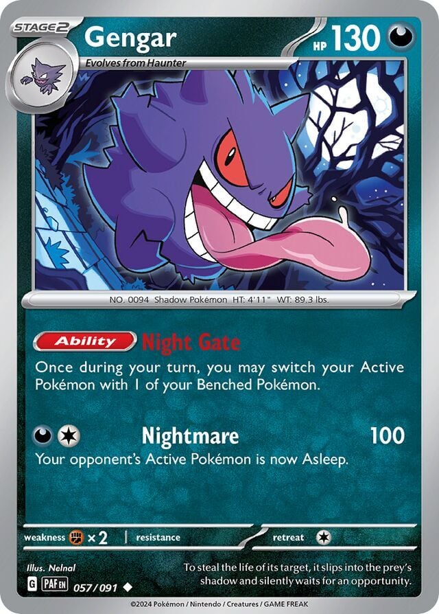 Gengar 057/091 Normal/Uncommon