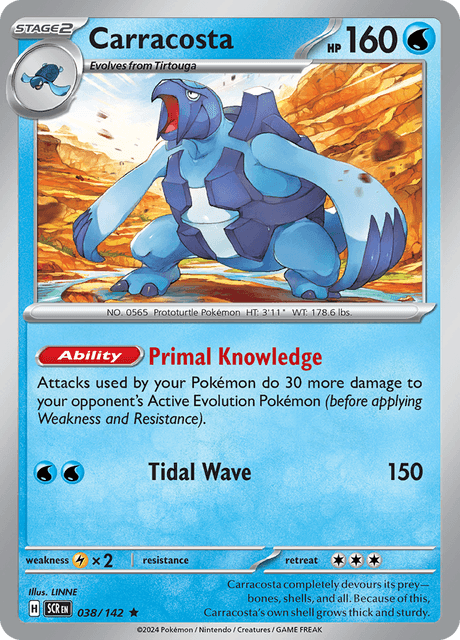 Carracosta 038/142 Reverse Holofoil/Rare