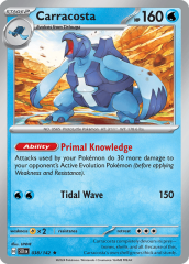 Carracosta 038/142 Reverse Holofoil/Rare