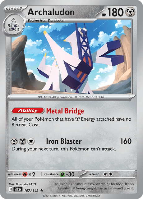 Archaludon 107/142 Holofoil/Rare