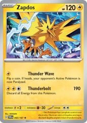 Zapdos 065/167 Holofoil/Rare