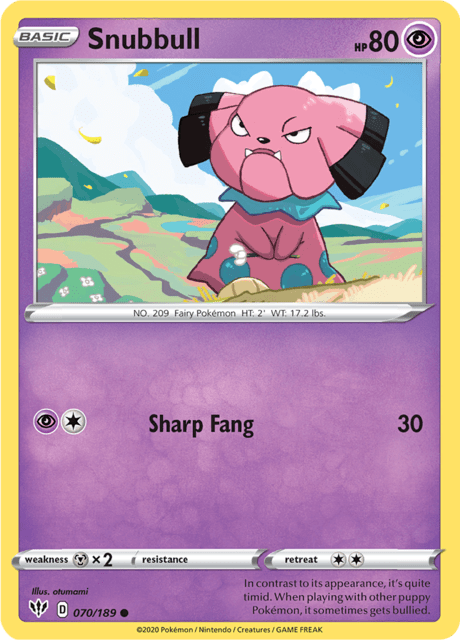 Snubbull 070/189 Reverse Holofoil/Common