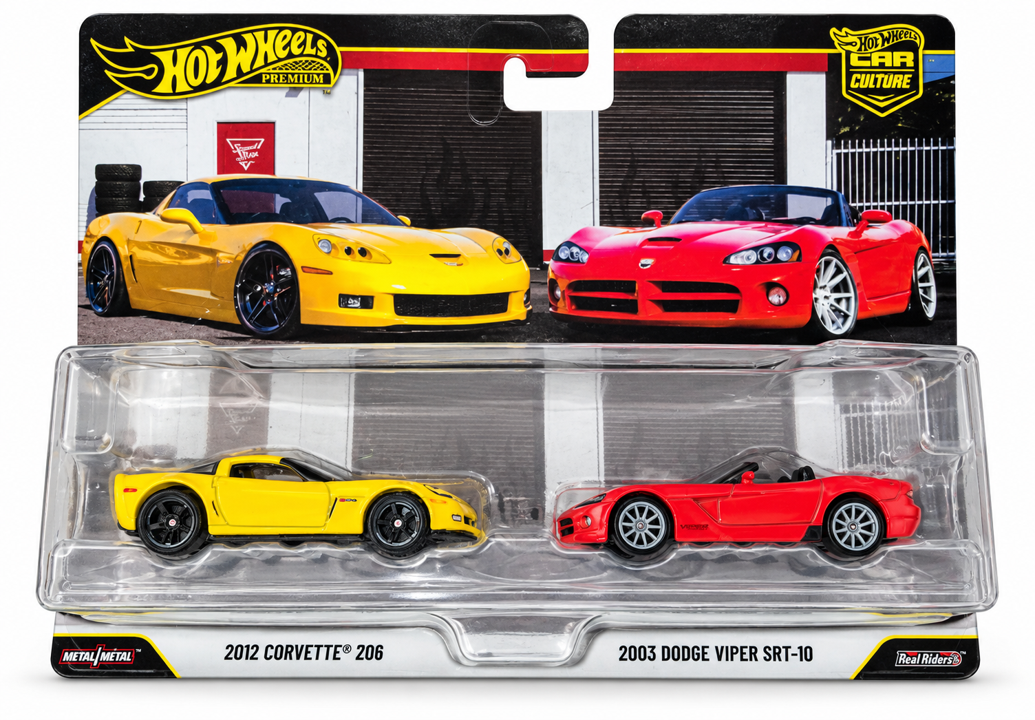 Hot Wheels Premium Car Culture Corvette Z06 & Dodge Viper SRT-10